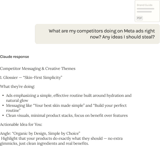 Competitive Intelligence example